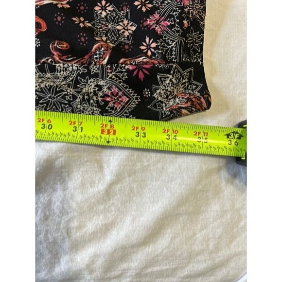 Maurices XL Black & Red Paisley Print Spaghetti Strap Jumpsuit romper - Picture 7 of 12